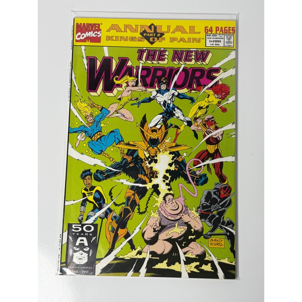The New Warriors Annual 1 1991 Kings of Pain Part 2 Bagley Mignola Marvel Comics